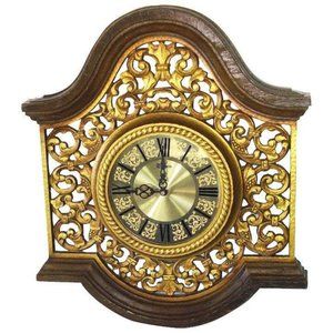 Vintage Hollywood Regency Syroco 1967 Wall Clock,